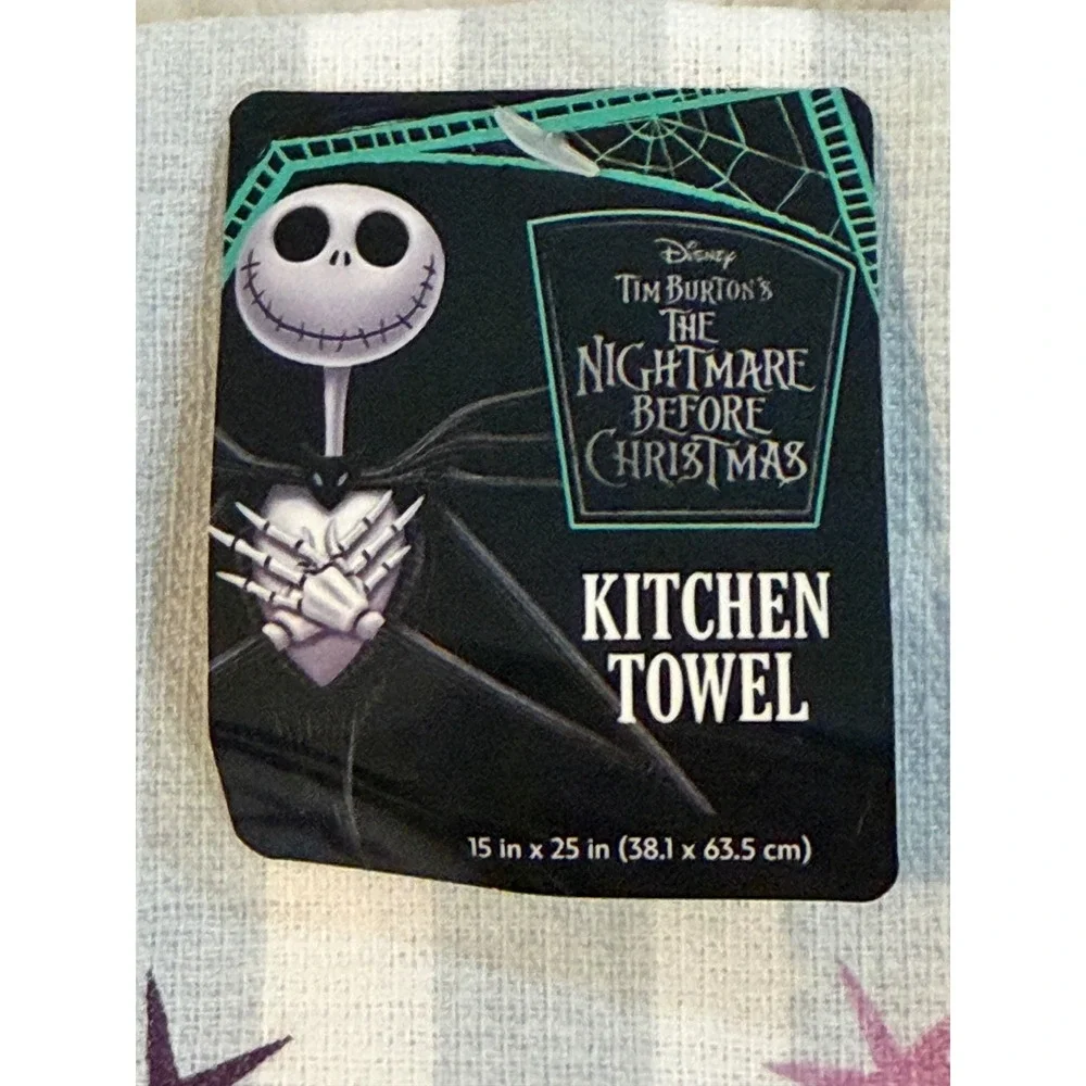 Disney Nightmare Before Christmas Jack Sally Kitchen Towel Pot Holder Mitt Set